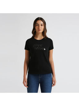 Pepe Jeans - Black Solid Short Sleeve T-Shirt