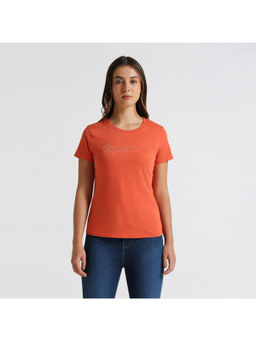 Pepe Jeans - Orange Solid Short Sleeve T-Shirt