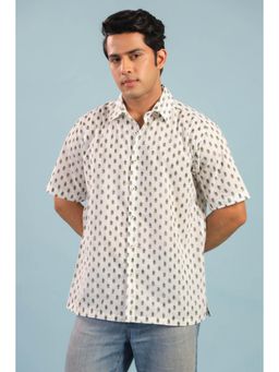 RATAN JAIPUR - Bagh Bahar Buti Cotton Shirt- Green