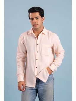 RATAN JAIPUR - Men's Double Gauze Cotton Shirt - Baby Pink