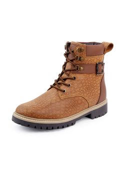 Bacca Bucci - Masha Genuine-Leather High-Ankle Chukka Boots Tan
