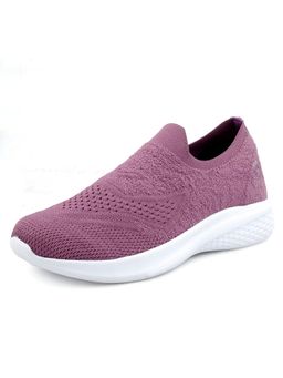 Bacca Bucci - Womens Walker Slip-On Walking Breathable Mesh Sports Shoe -Purple