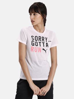 Puma - Slogan Typography Crew-Neck Women's Training T-Shirt