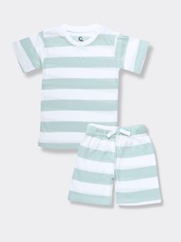Orange Sugar - T-Shirt & Short |Forest Stripes (Set of 2)