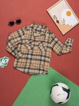 Purple United Kids - Boys Olive Multicolor Shirt