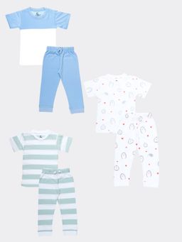 Orange Sugar - T-Shirt & Pant Spikey, Forest, Summer (Pack of 3)