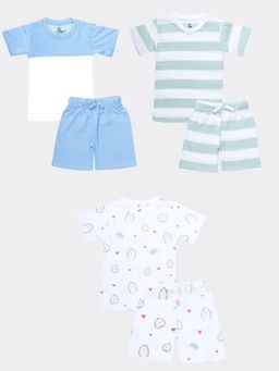 Orange Sugar - T-Shirt & Short Spikey, Forest, Summer (Pack of 3)