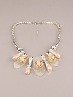 Odette - Silver Color Fancy Neckpiece