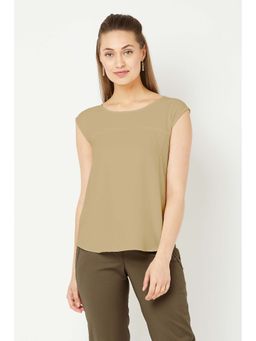 SALT Attire - Women Beige Creative Top