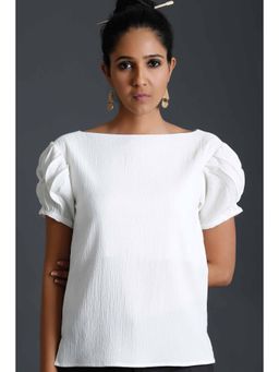 SALT Attire - Women White Futuristic Top