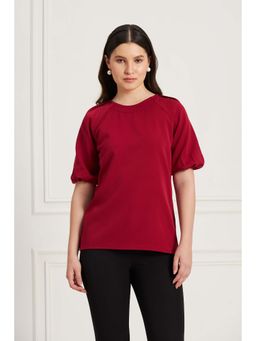 SALT Attire - Women Maroon Hearty Top