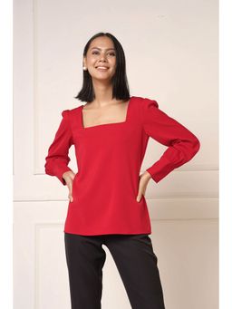 SALT Attire - Women Red Victoria Top