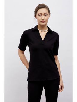 SALT Attire - Women Black Woody Top