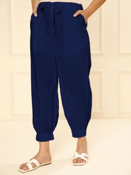 Aravalii - Royal Blue Pintex Afghani Pant
