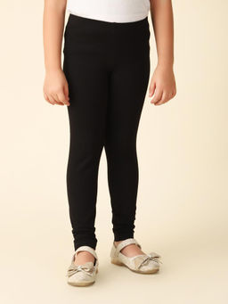 Fabindia - Black Cotton Full Length Leggings