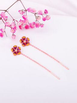 GIVA - Sterling Silver Bhumi Rose Gold Bell Mellow Earrings For Womens