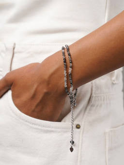 Kastiya Jewels - Handcrafted Rutile Semi Precious Gemstone Bracelets (Pack of 2)