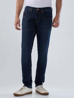 Spykar - Blue Solid/Plain Low Waist Jeans