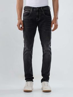 Spykar - Black Solid/Plain Low Waist Jeans