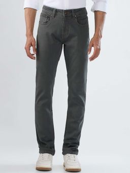 Spykar - Green Solid/Plain Mid Waist Jeans