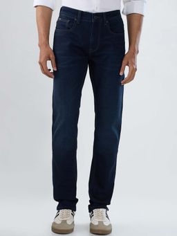 Spykar - Blue Solid/Plain Mid Waist Jeans