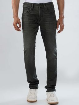 Spykar - Black Solid/Plain Low Waist Jeans