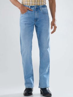 Spykar - Blue Solid/Plain Mid Waist Jeans