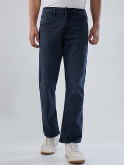 Spykar - Blue Solid/Plain Mid Waist Jeans