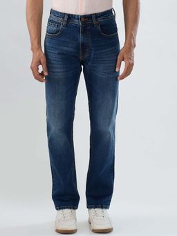 Spykar - Blue Solid/Plain Mid Waist Jeans