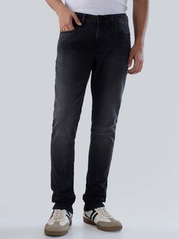 Spykar - Black Solid/Plain Low Waist Jeans