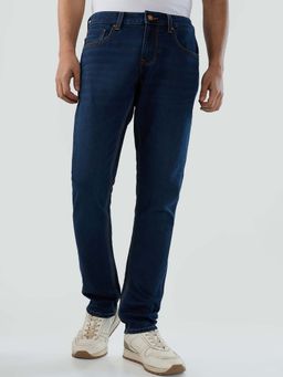 Spykar - Blue Solid/Plain Low Waist Jeans