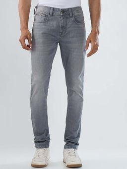 Spykar - Grey Solid/Plain Low Waist Jeans
