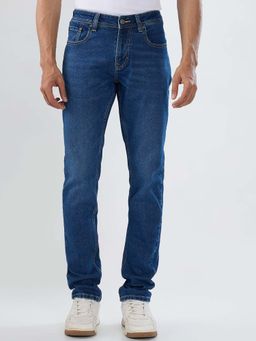 Spykar - Blue Solid/Plain Low Waist Jeans