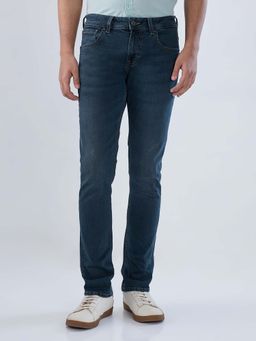 Spykar - Blue Solid/Plain Low Waist Jeans