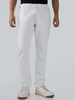 Spykar - White Solid/Plain Low Waist Jeans