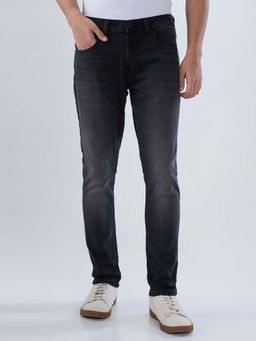 Spykar - Black Solid/Plain Low Waist Jeans