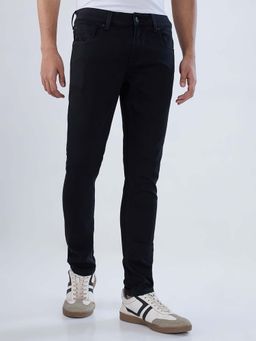 Spykar - Black Solid/Plain Low Waist Jeans