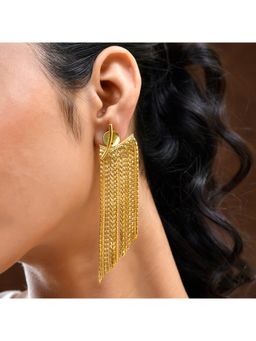 Voylla - Voyage Glamour Cascade Gold Earrings