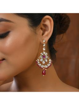 Voylla - Kundan Elegance Ghoomar Dangler Earrings
