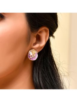 Voylla - Blossom Lavender Dream Stud Earrings