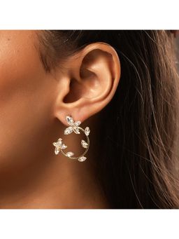 Voylla - Korean Bling Daisy Dream Drop Earrings
