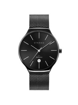 Strand by Obaku - Caspian Black Dial Quartz Watch For Men (S701GDBBMB)
