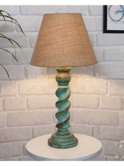 Homesake - Rope Algae Bedside Table Lamp Jute Cone