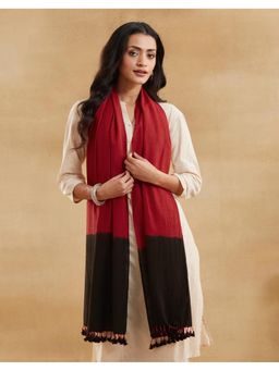Fabindia - Red Cotton Woven Stole