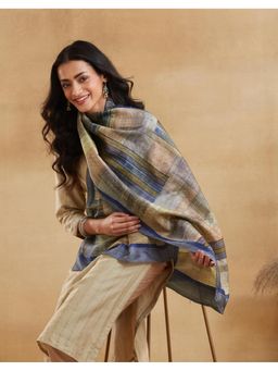 Fabindia - Multi-Color Silk Symphony Hand Block Printed Stole