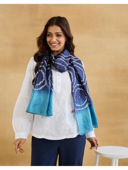 Fabindia - Indigo Silk Bandhani Stole