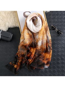 CrossKulture - Women Printed Scarf - Orange