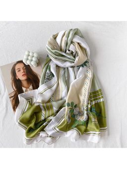 CrossKulture - Women Satin Scarf - Green