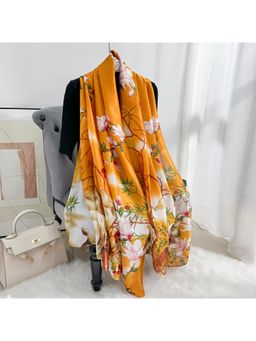 CrossKulture - Women Satin Scarf - Yellow