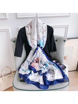 CrossKulture - Women Satin Scarf - White